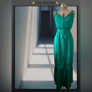 ⚡️TULAROSA⚡️ Villa Adjustable Tie Maxi Dress